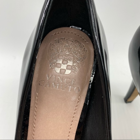Vince Camuto- Black Patent Leather Classic Heel 8 - Picture 6 of 7